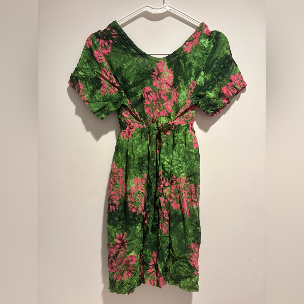 SHORT SLEEVE BABYDOLL DRESS